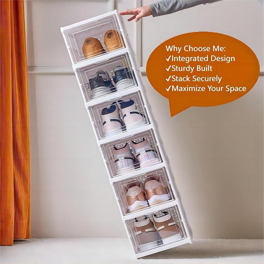 Modular Stackable Shoe Storage System