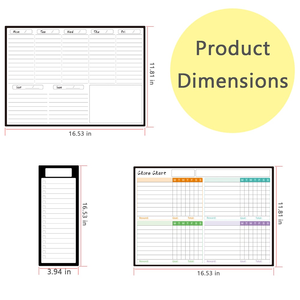 Magnetic Fridge To-Do List Board