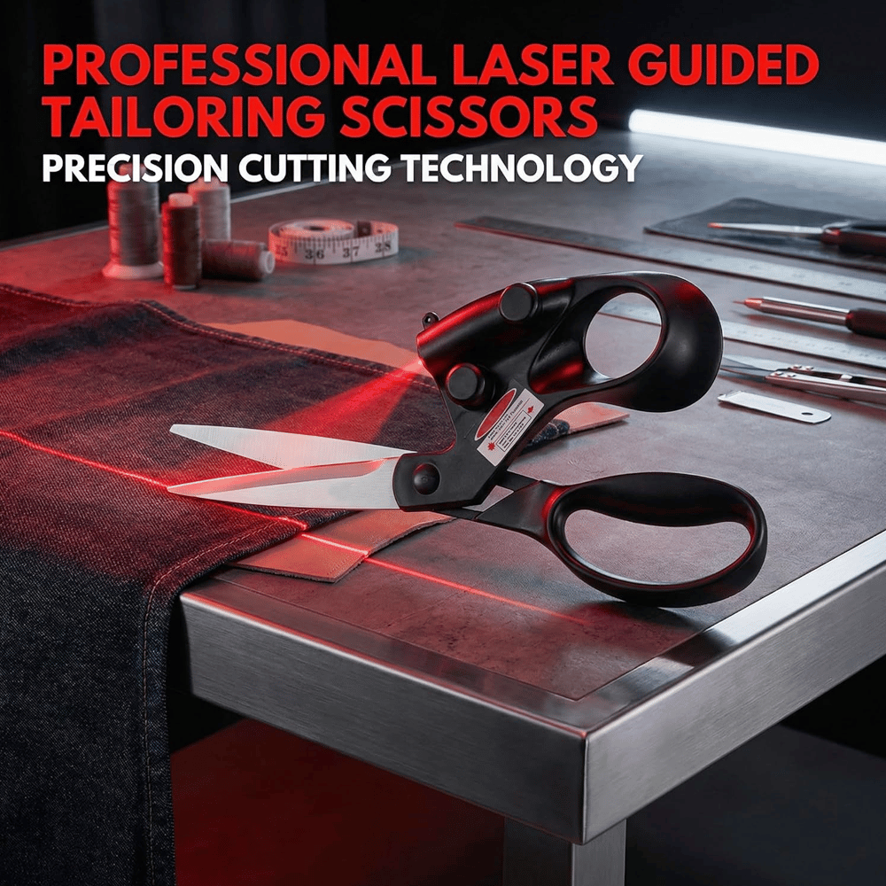 Laser-Guided Precision Scissors