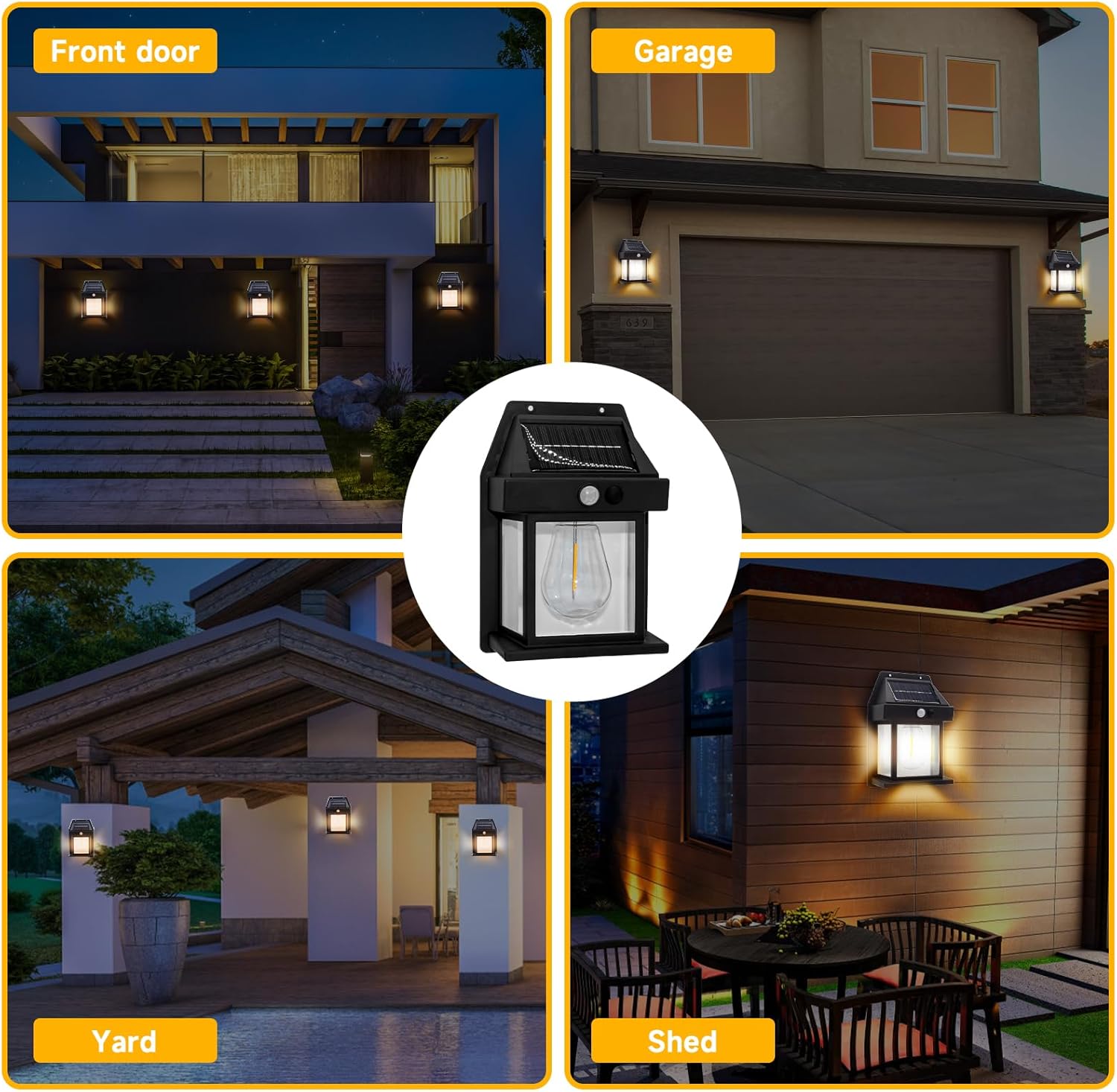Solar Outdoor Light, Warm White