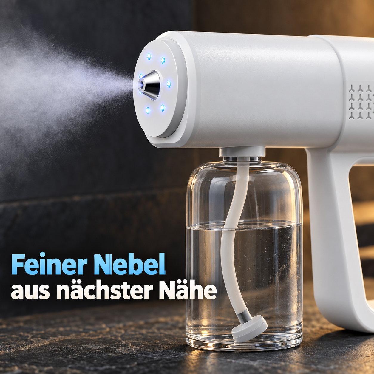 Ein weißes Feinsprühgerät im Einzelset