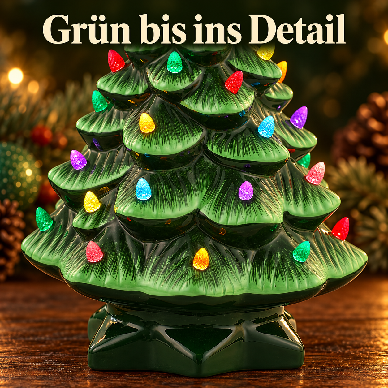 Ein grüner LED-Weihnachtsbaum, 1 Stück
