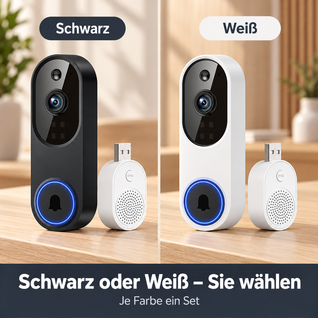 Schwarz mit USB-Empfänger als Set