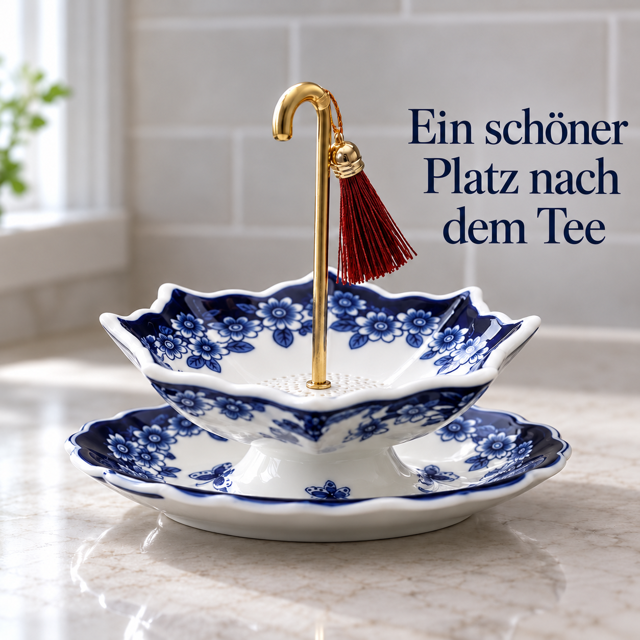 1 Teesieb + 1 passende Ablage