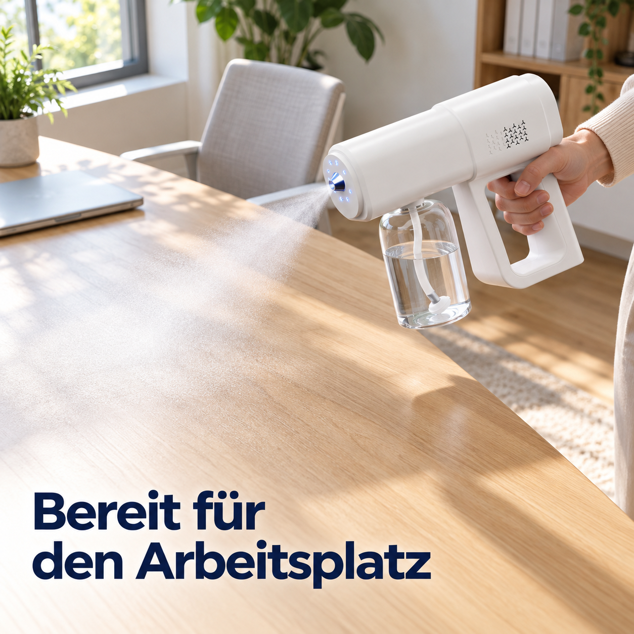 Ein weißes Feinsprühgerät im Einzelset
