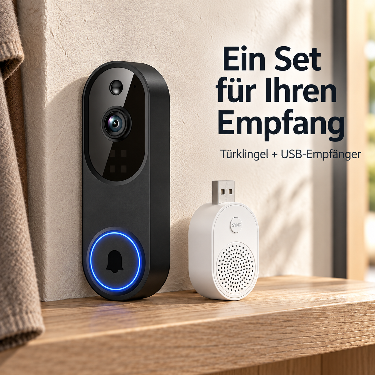 Schwarz mit USB-Empfänger als Set