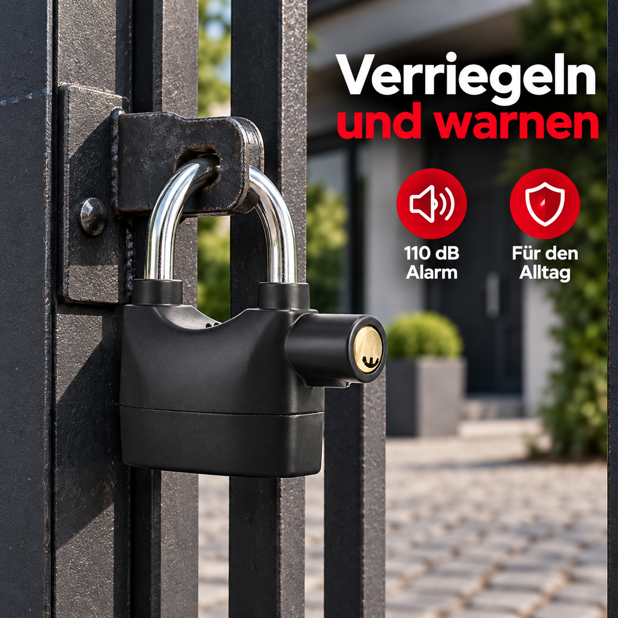 1 Stück Alarm-Vorhängeschloss