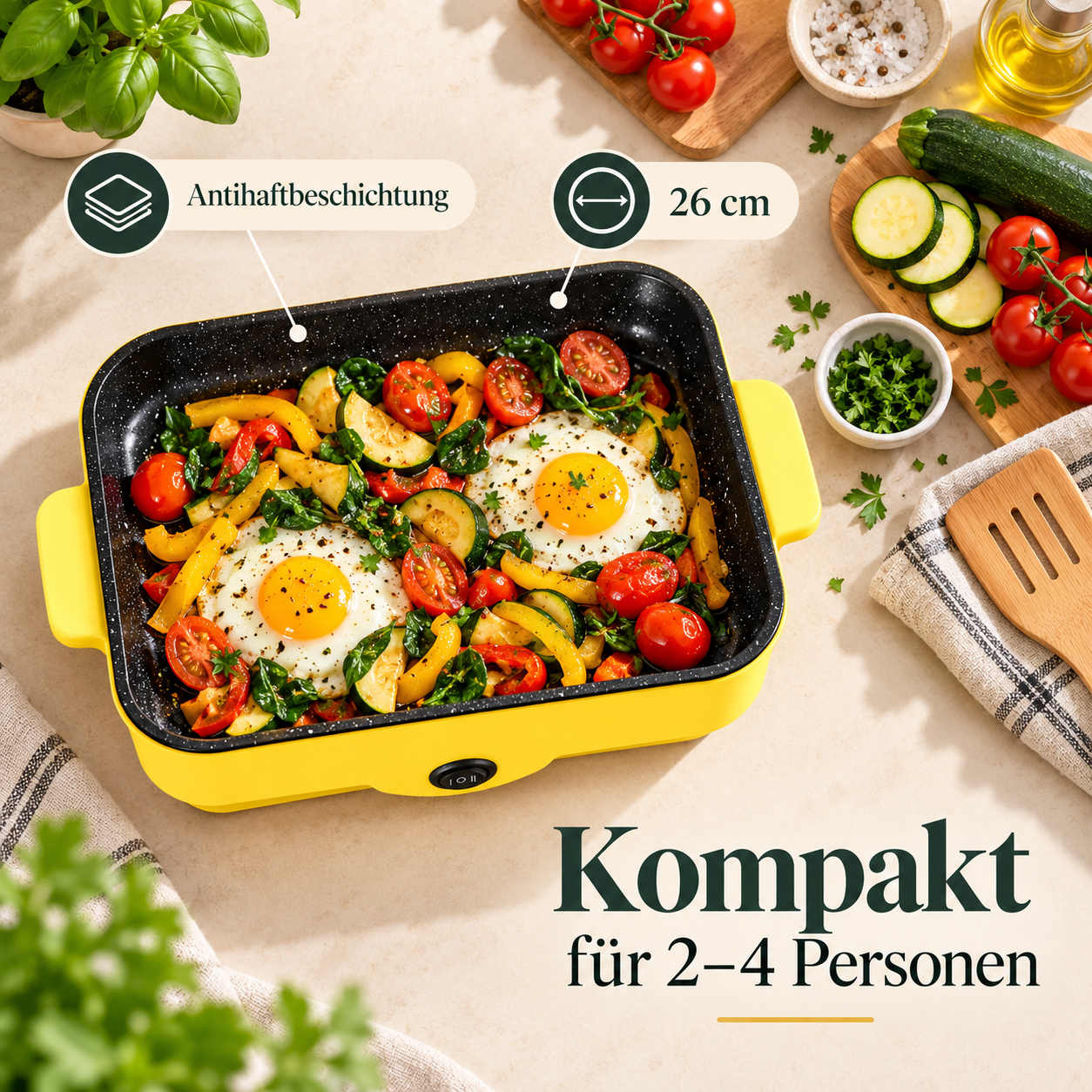 Gelber Indoor-Grill, Auswahl 2 Sets, 2 abgebildete Geräte