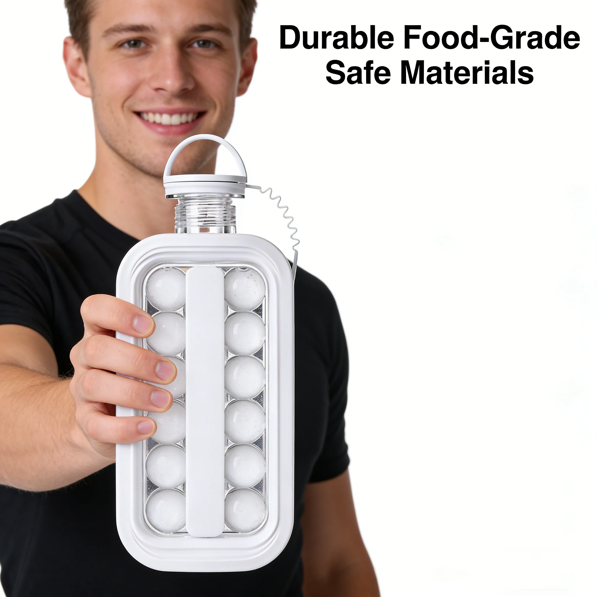 2-in-1 Ice Ball Maker Bottle