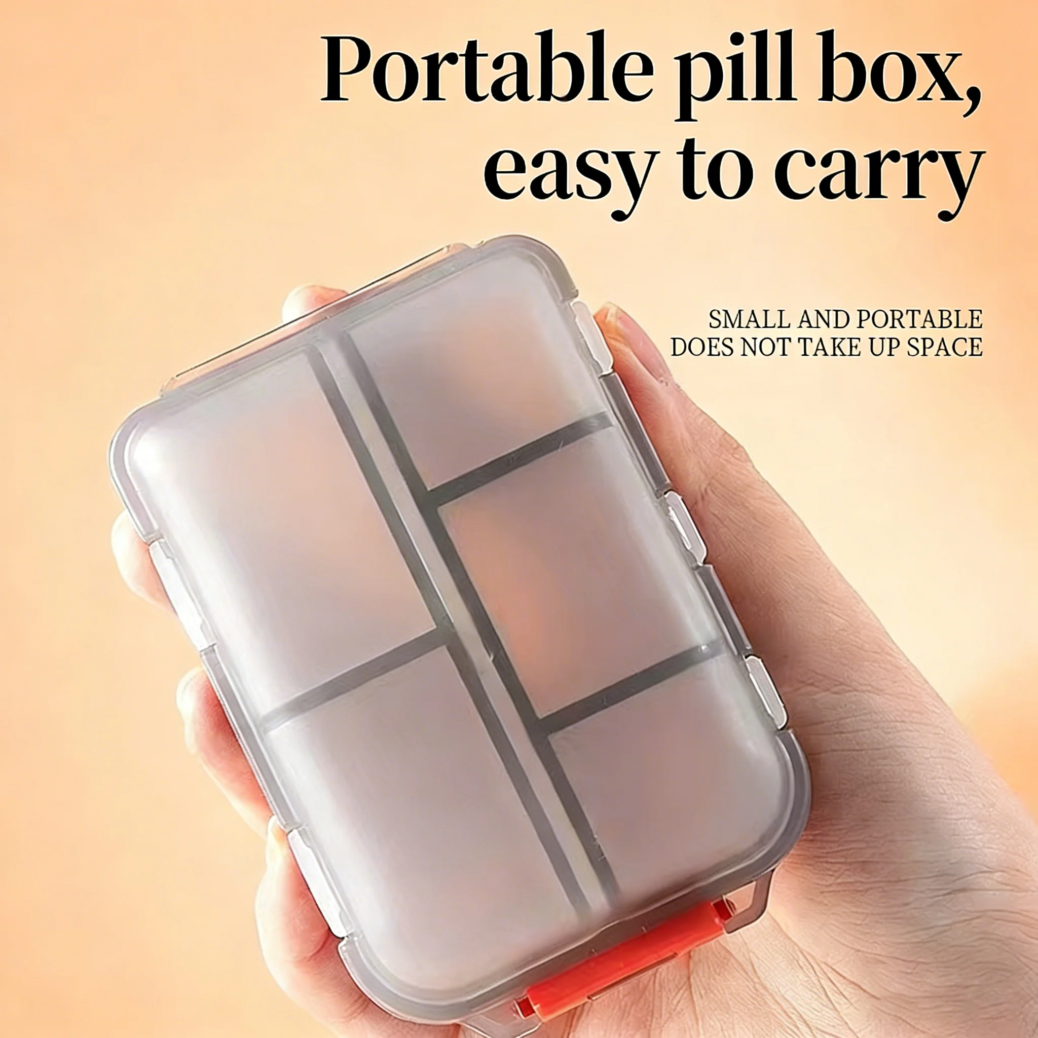 Double-Layer Portable Pill Box