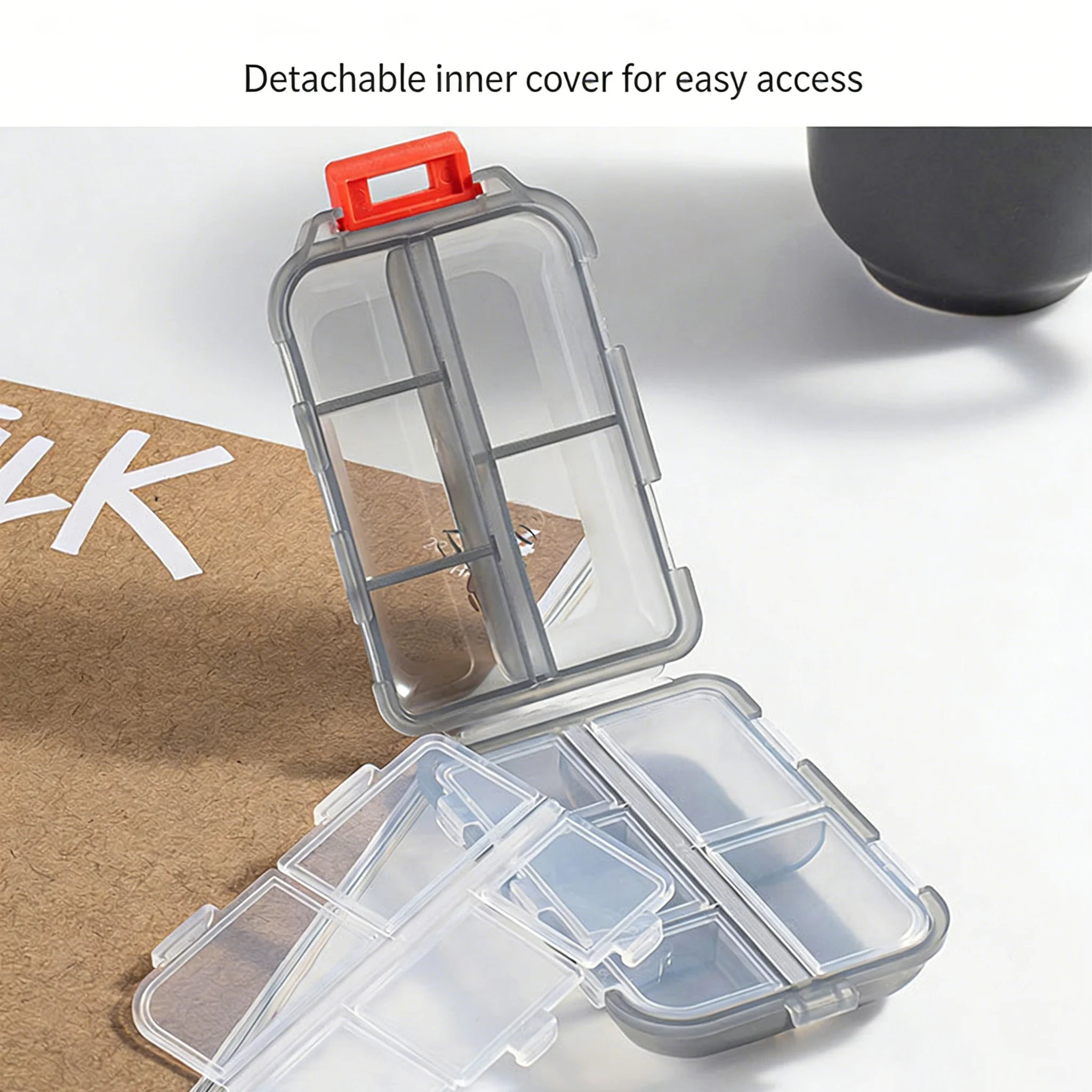 Double-Layer Portable Pill Box