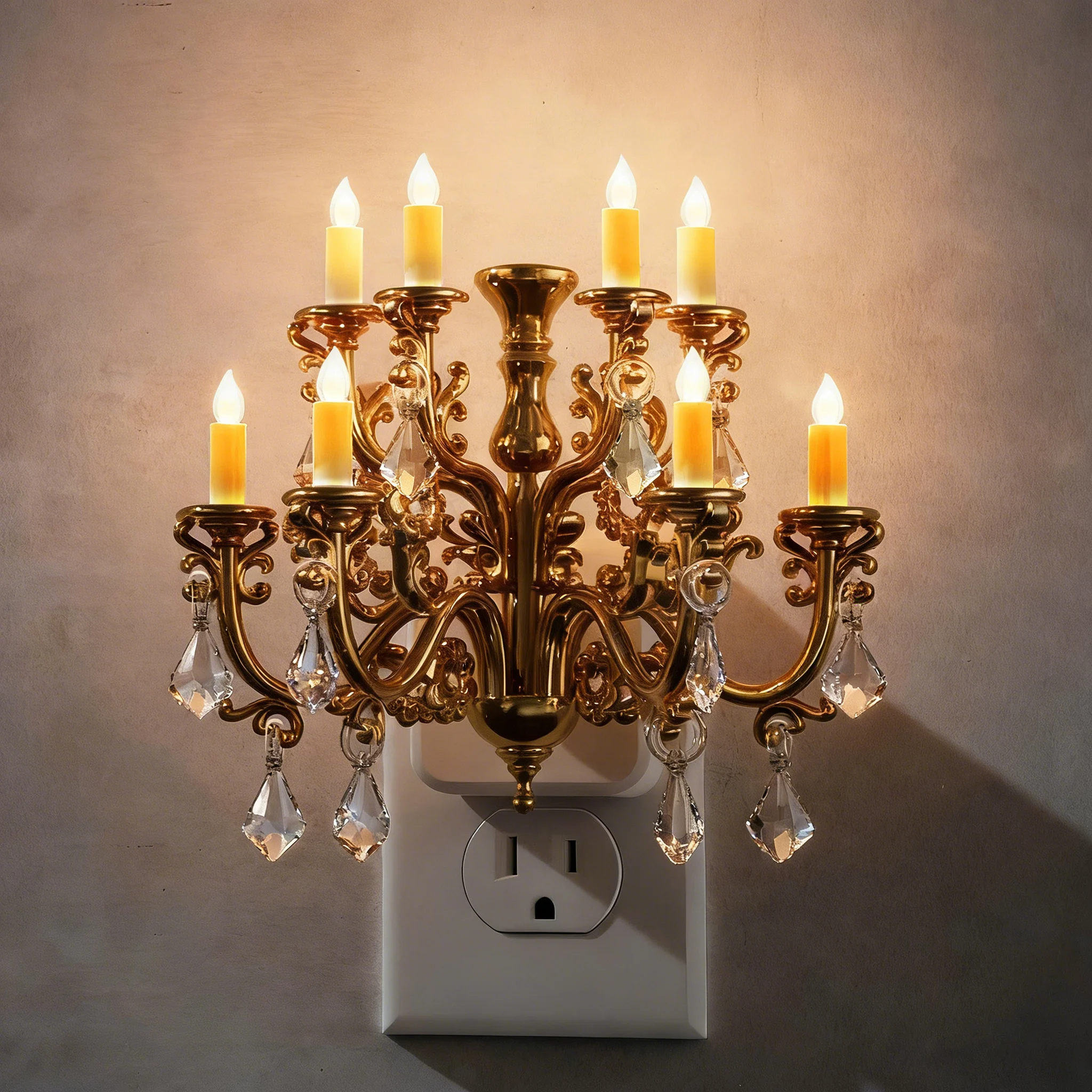 Crystal-Inspired Plug-In Ambient Lamp