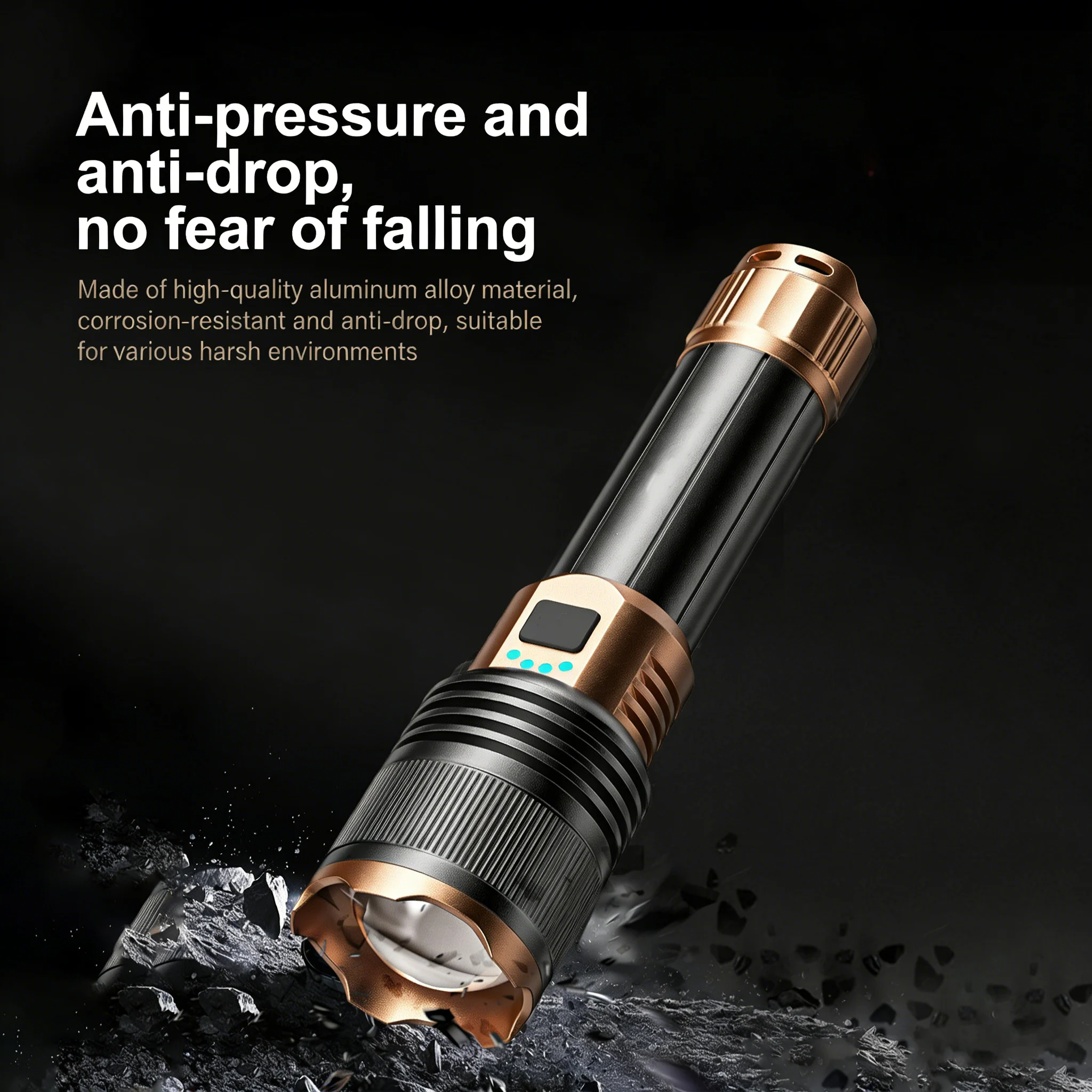 Rechargeable Long-Range Outdoor Flashlight