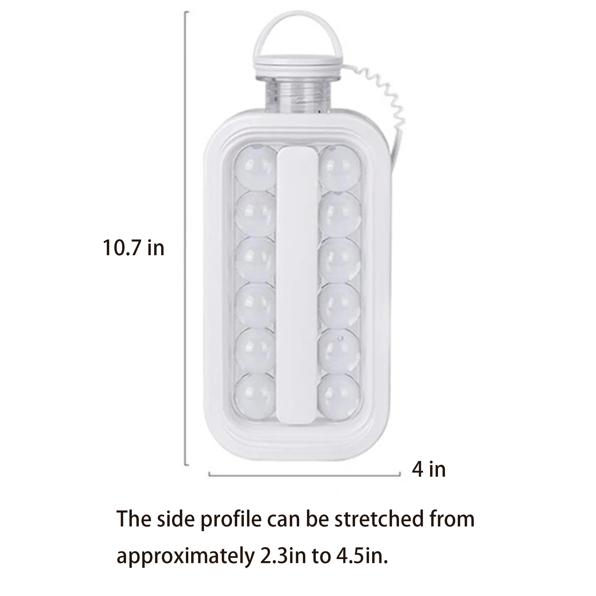 2-in-1 Ice Ball Maker Bottle