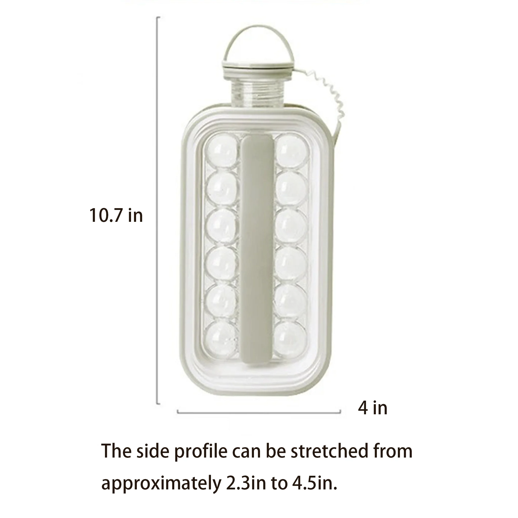 2-in-1 Ice Ball Maker Bottle