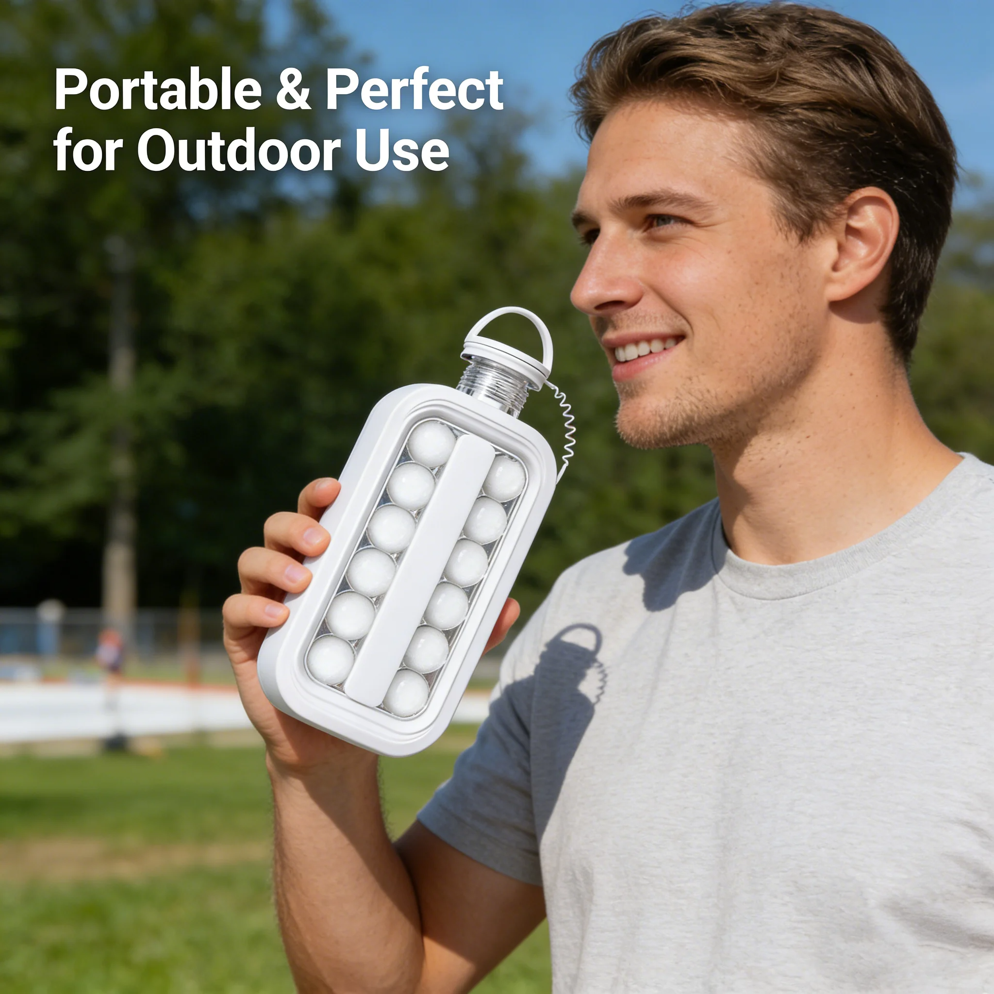 2-in-1 Ice Ball Maker Bottle