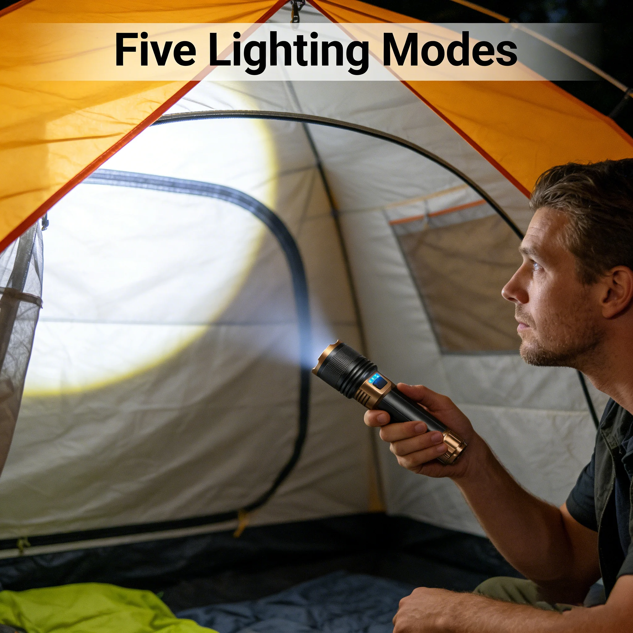 Rechargeable Long-Range Outdoor Flashlight