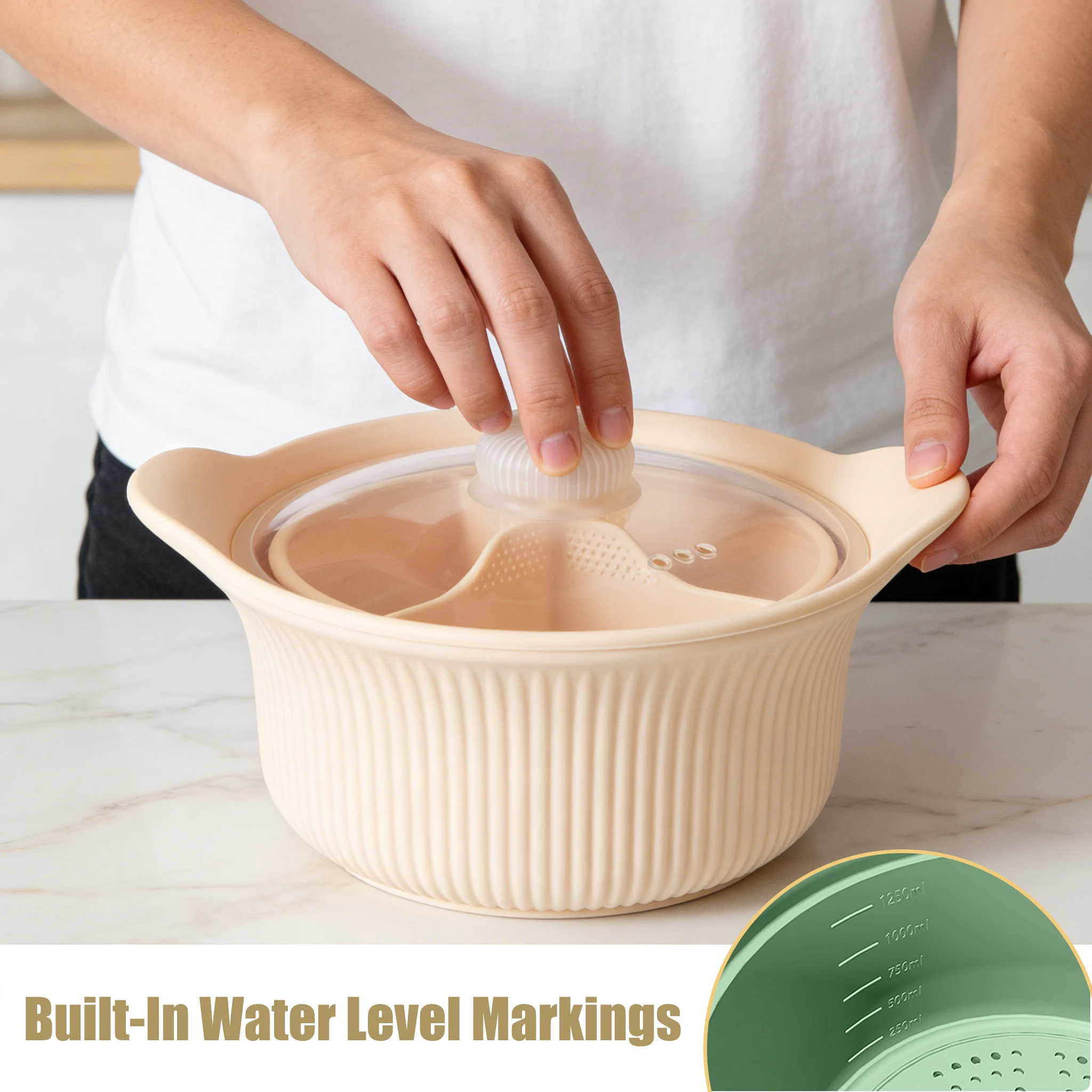Silicone Steamer Pot with Lid