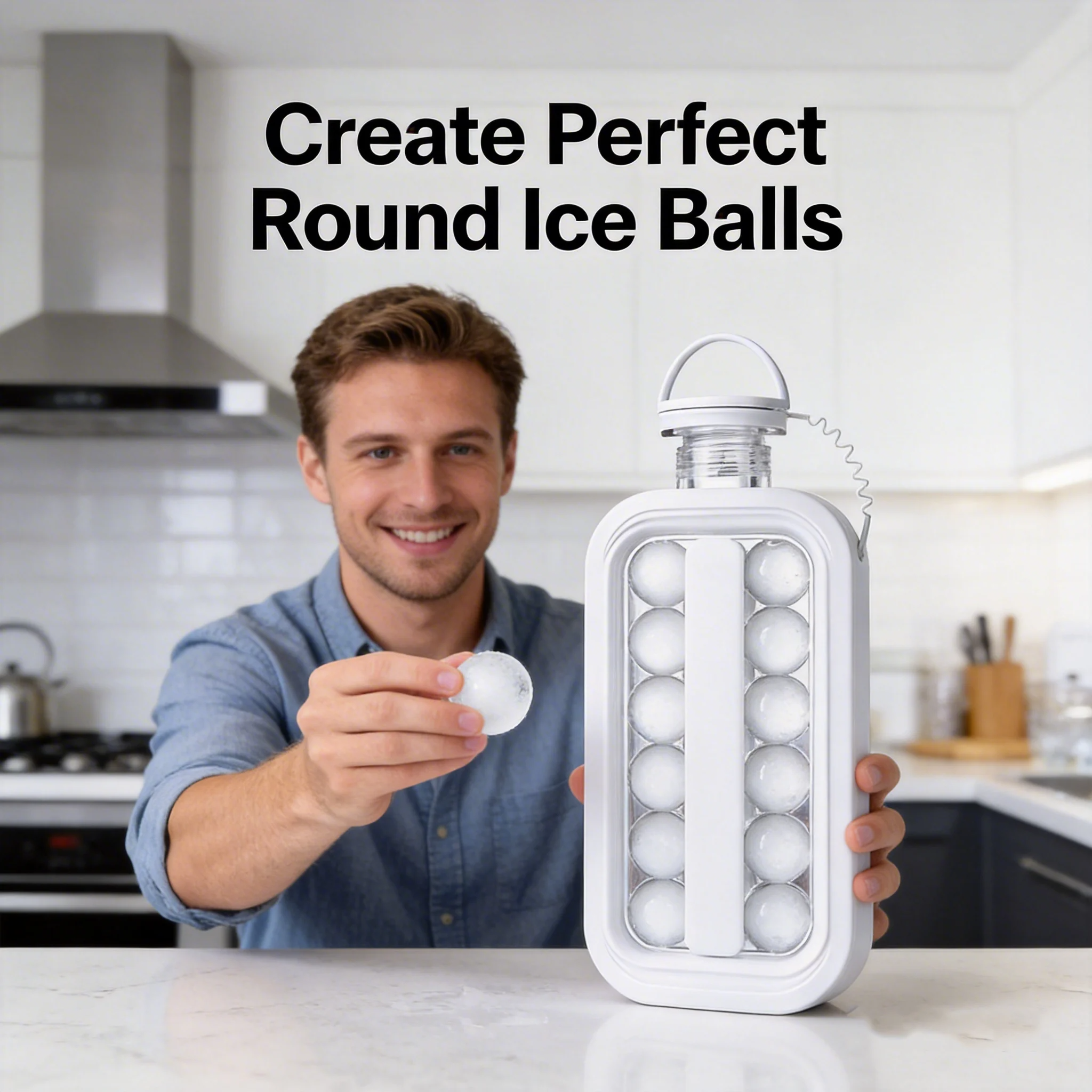 2-in-1 Ice Ball Maker Bottle