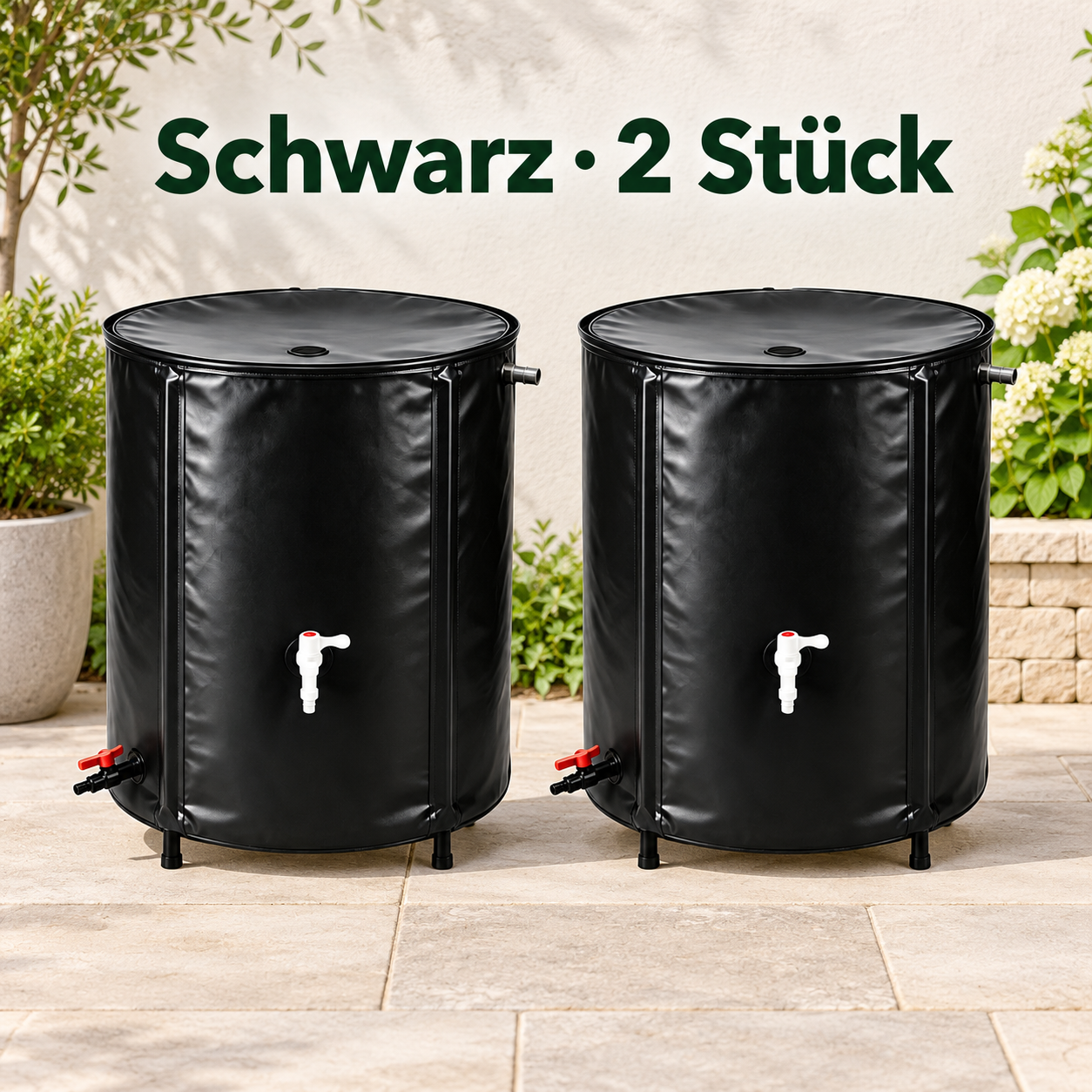Schwarz · 2 Stück – Kostenloser Versand