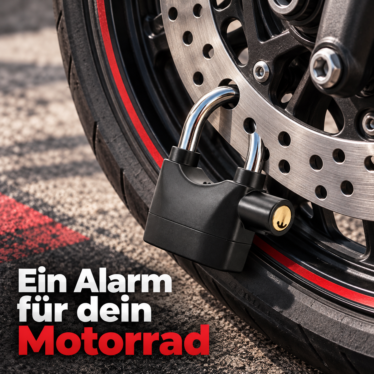 1 Stück Alarm-Vorhängeschloss