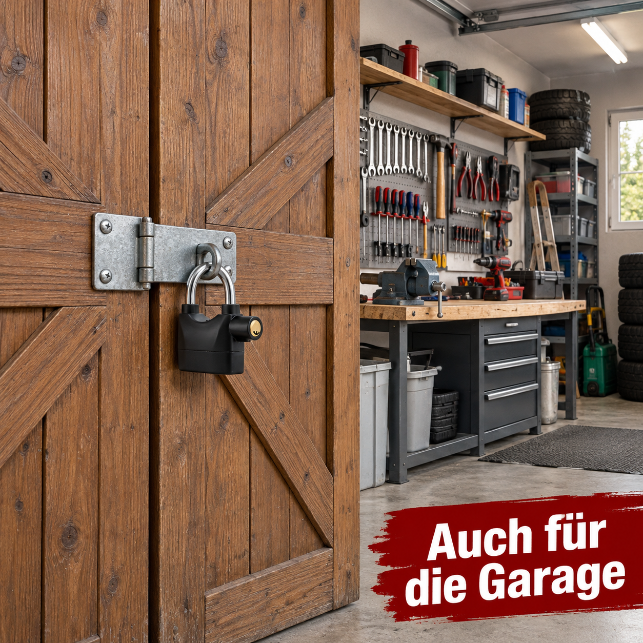 1 Stück Alarm-Vorhängeschloss