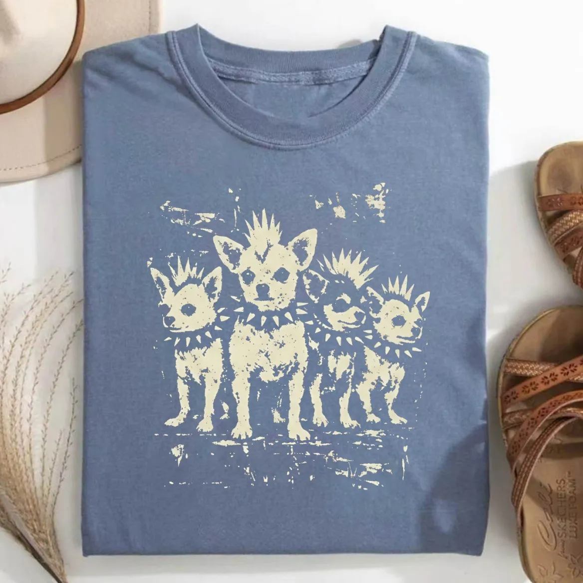 Vintage Punk Chihuahua T-shirt