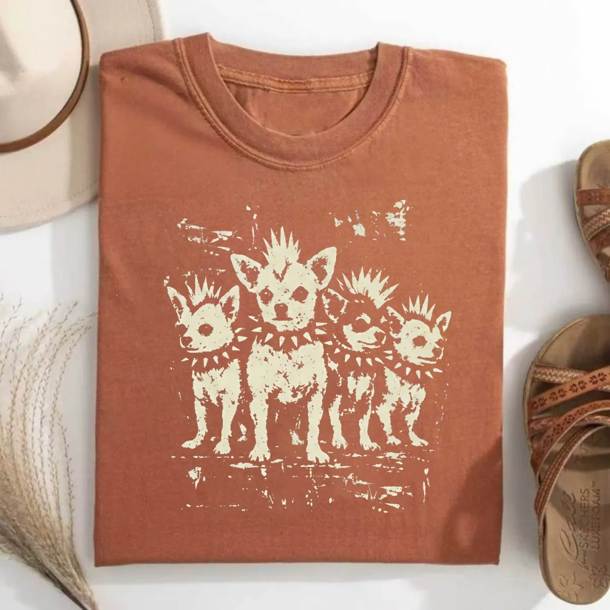 Vintage Punk Chihuahua T-shirt