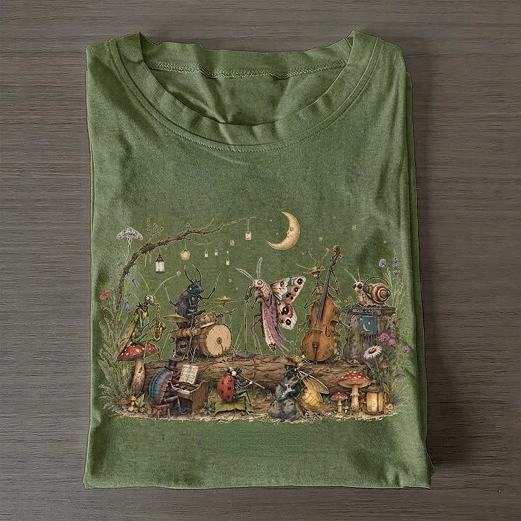Vintage Insect Graphic T-shirt