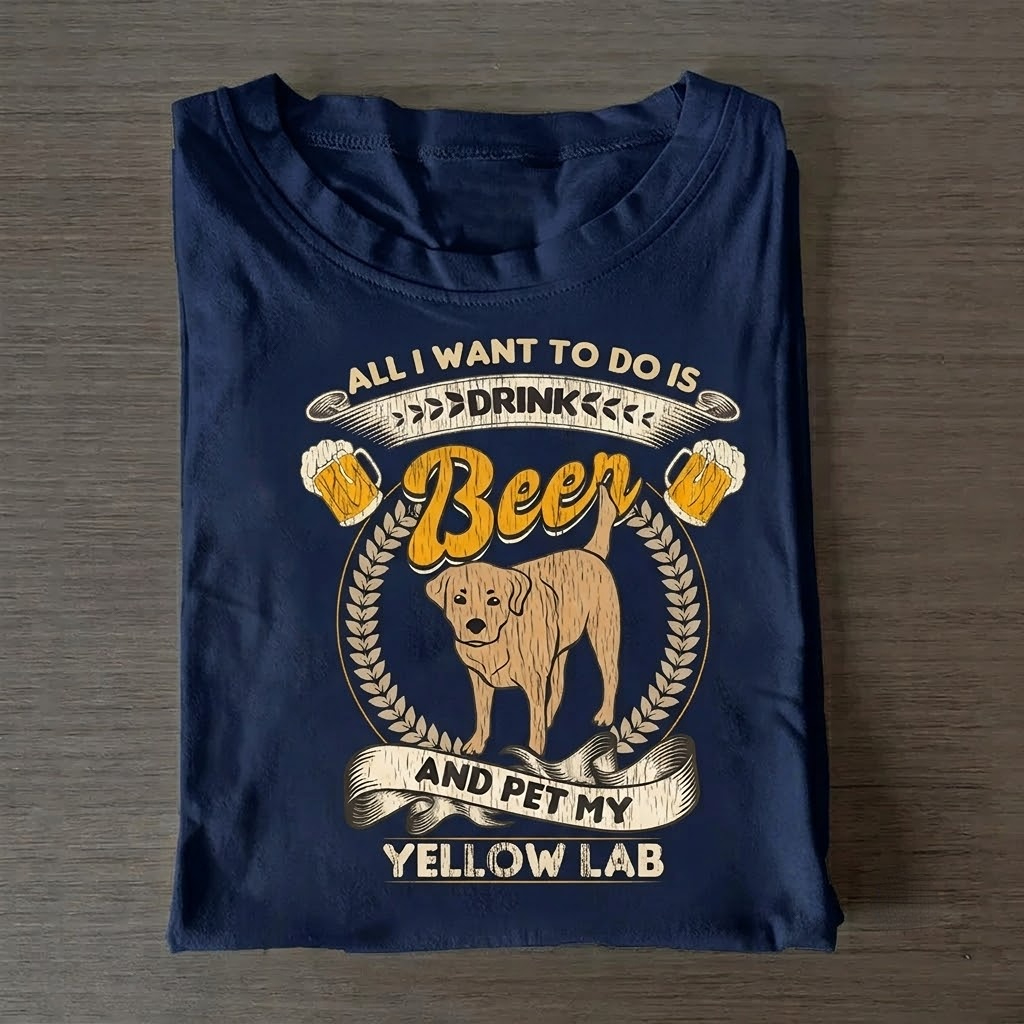 Beer and a Labrador T-shirt
