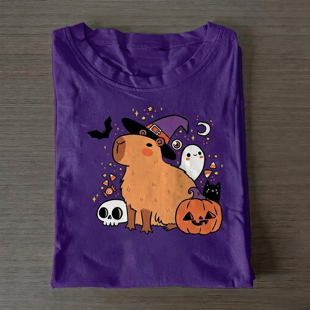 Cute halloween capybara T-Shirt