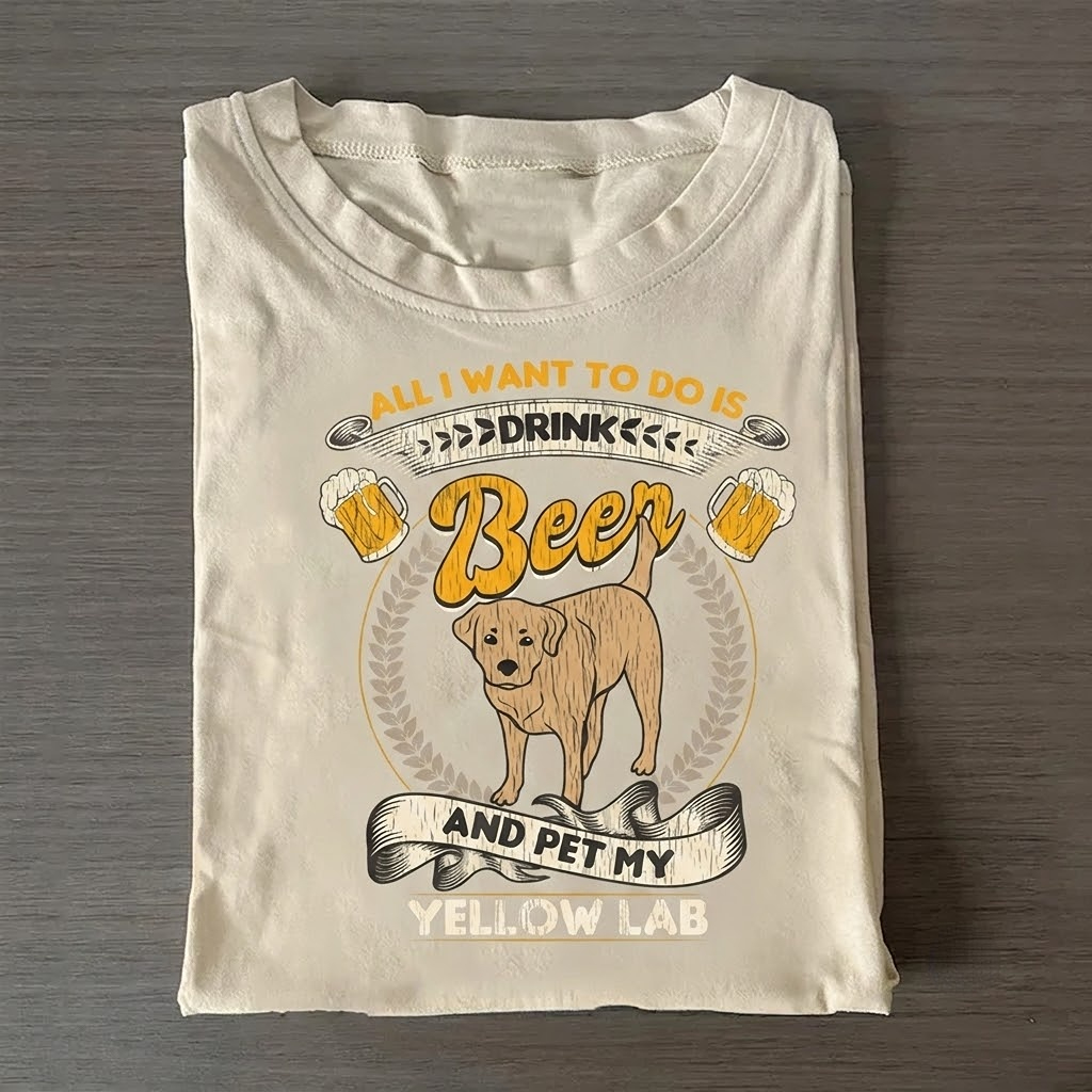 Beer and a Labrador T-shirt