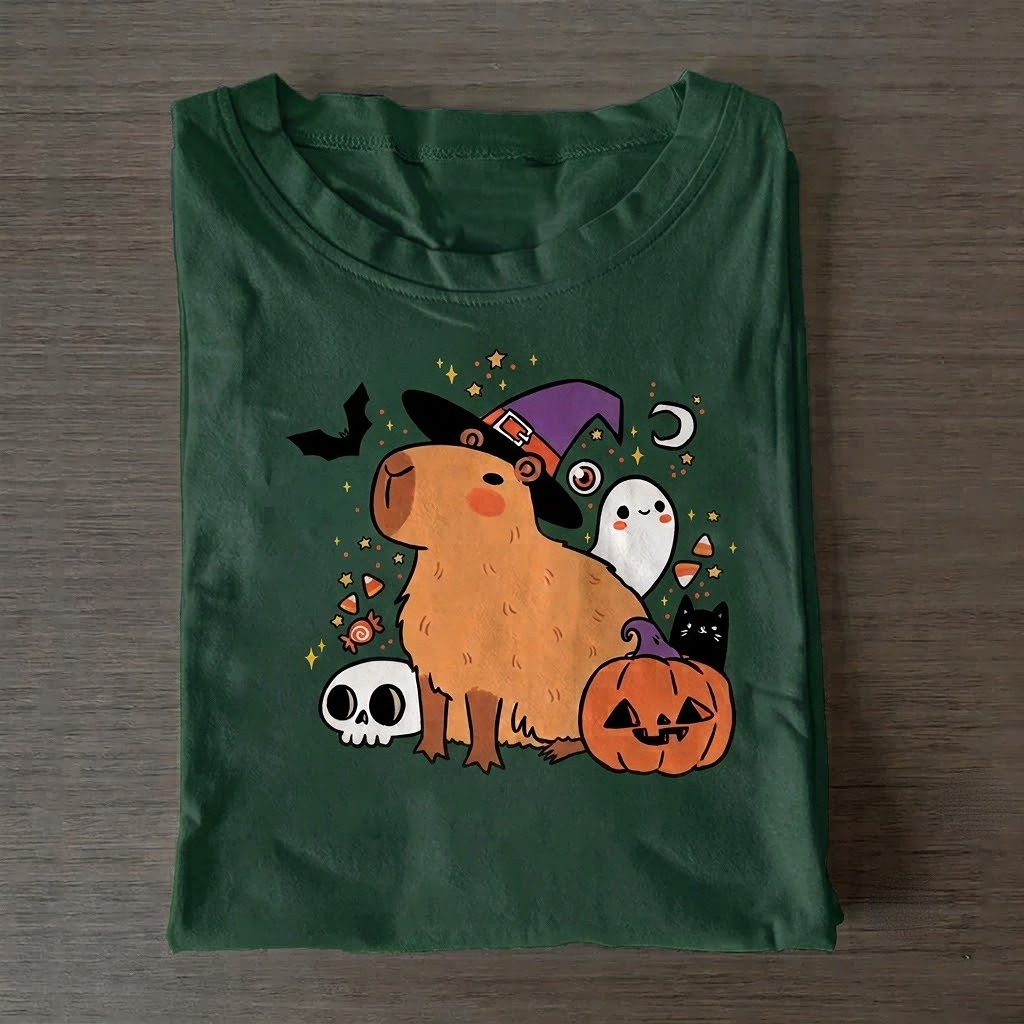 Cute halloween capybara T-Shirt