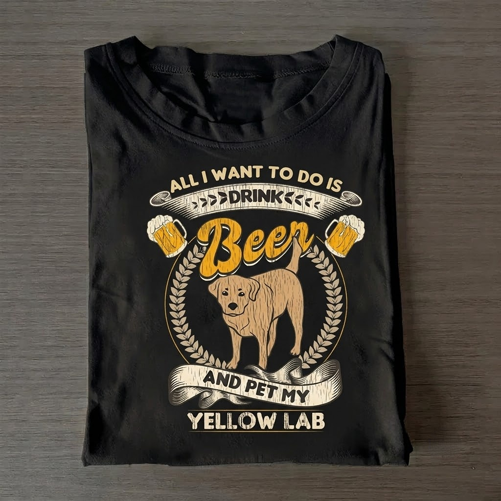 Beer and a Labrador T-shirt