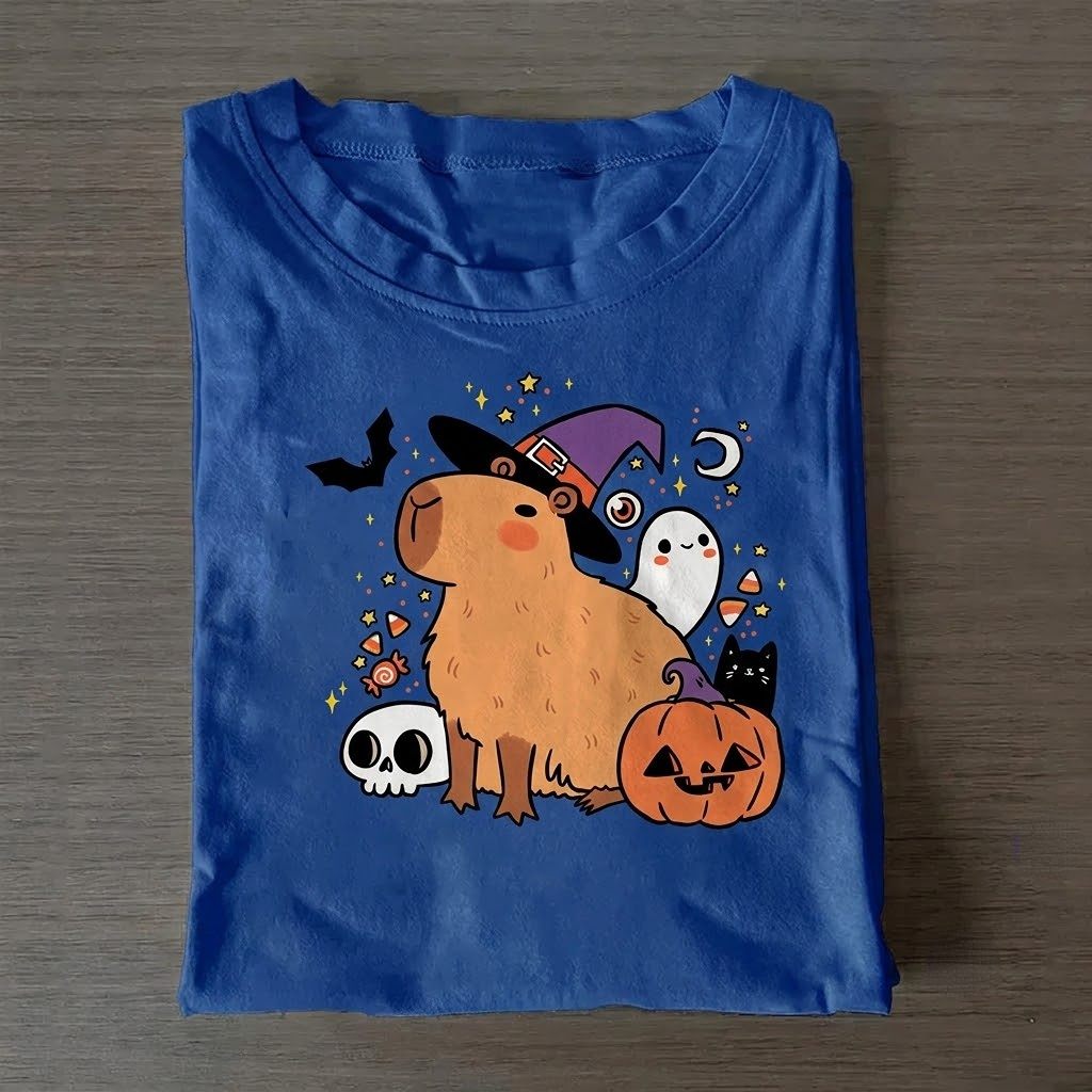 Cute halloween capybara T-Shirt