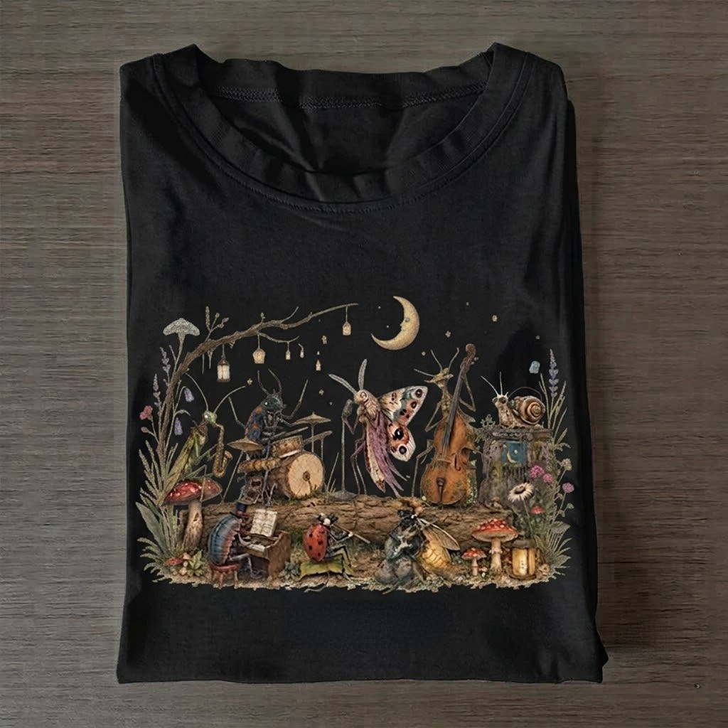 Vintage Insect Graphic T-shirt