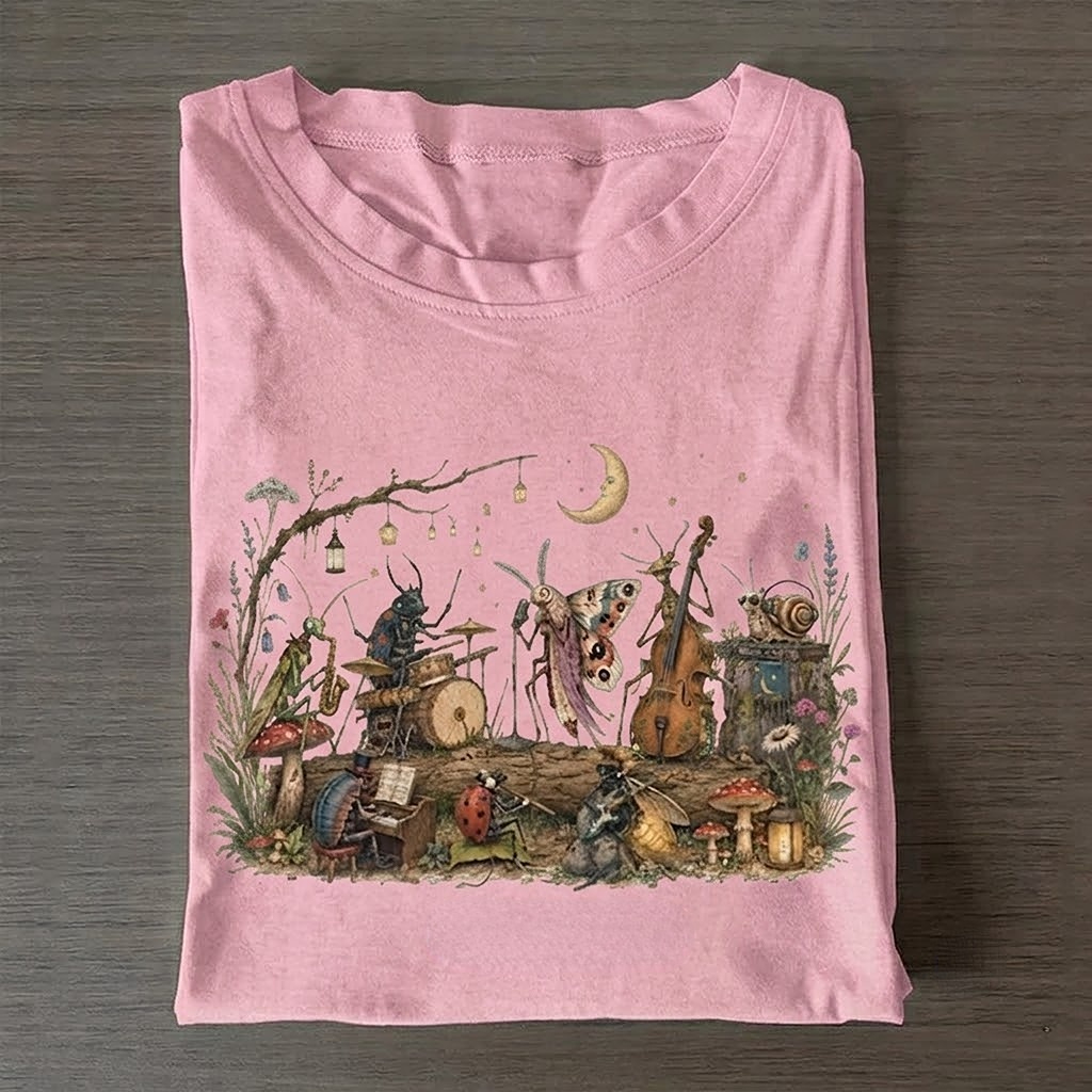 Vintage Insect Graphic T-shirt