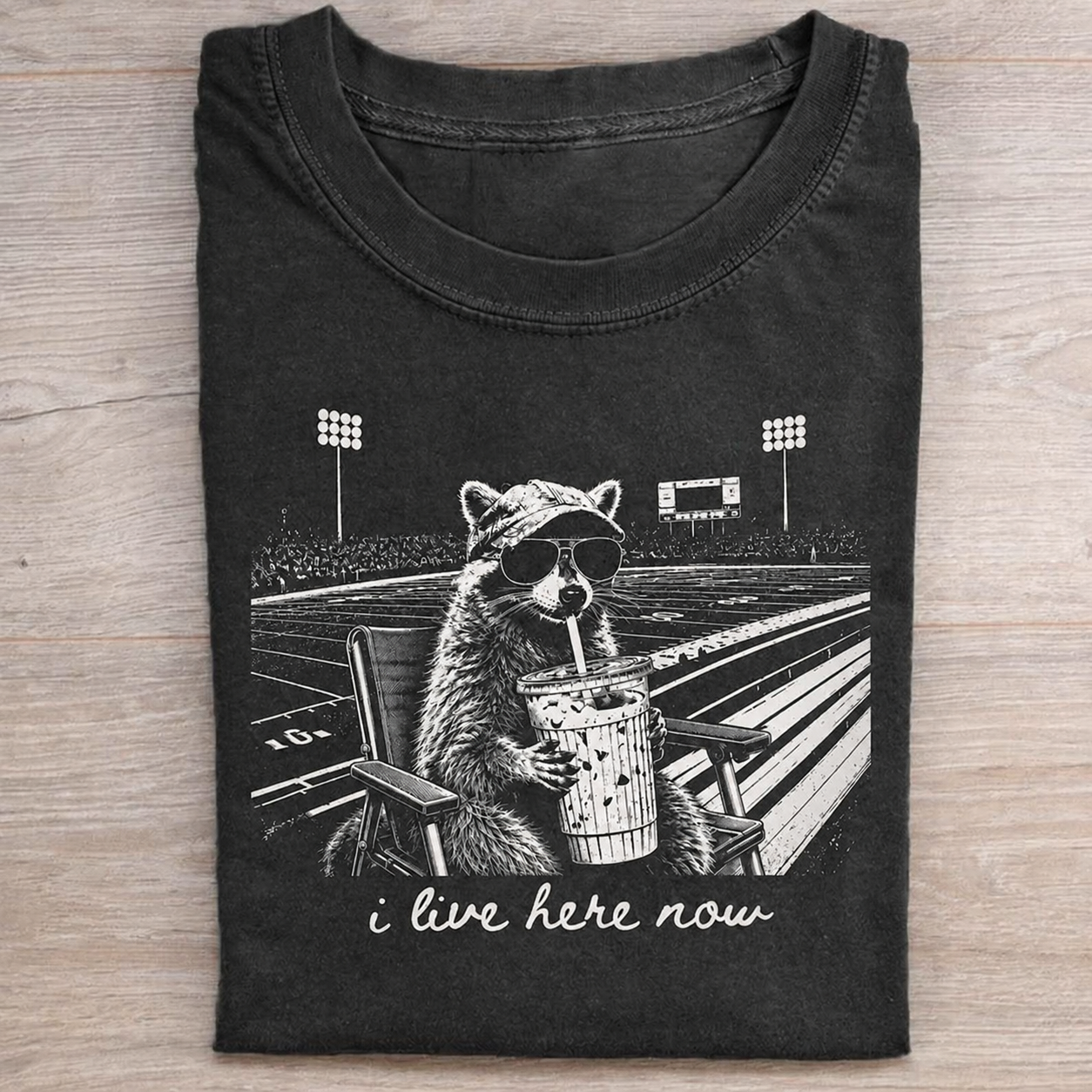Football Raccoon T-Shirt