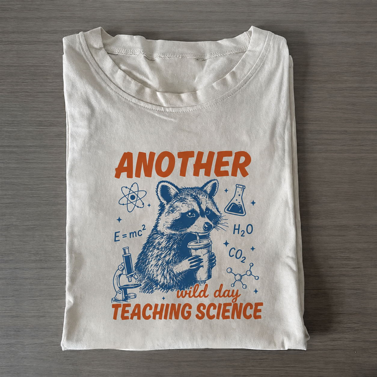 Funny Raccoon Science Teacher T-Shirt