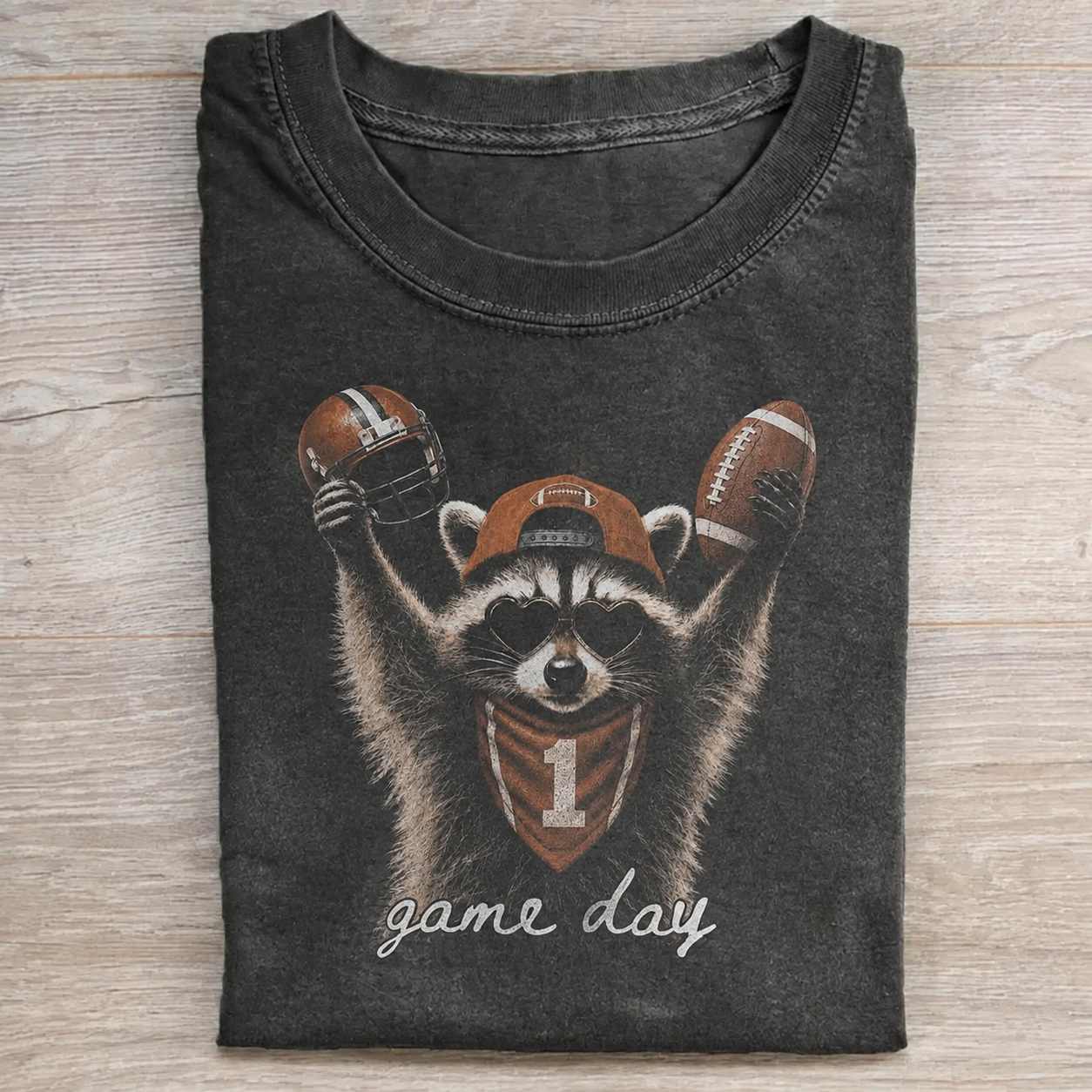Game Day Raccoon T-Shirt