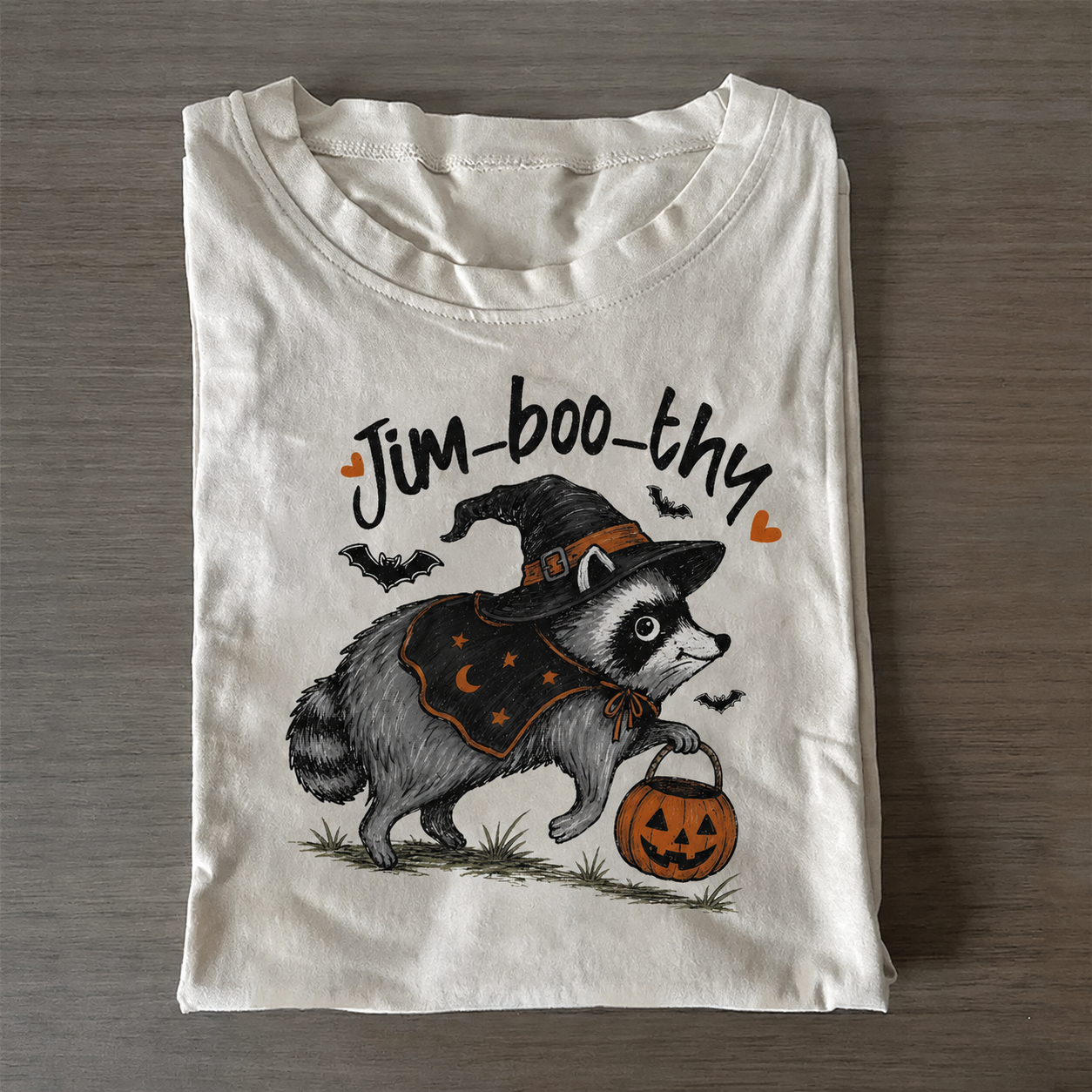 Jim‑boo‑thy Halloween Raccoon T-Shirt