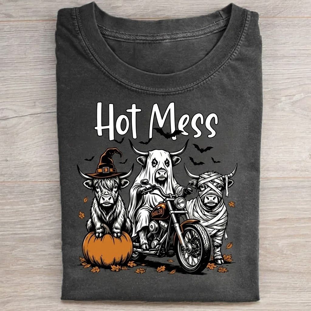 Halloween Highlands Cow T-Shirt