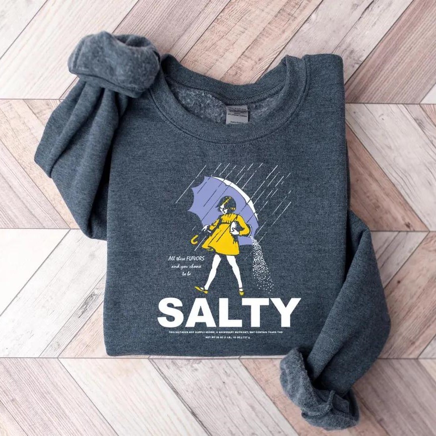 Retro Salty Girl Graphic Sweatshirt