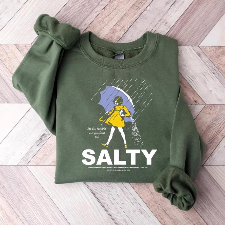 Retro Salty Girl Graphic Sweatshirt