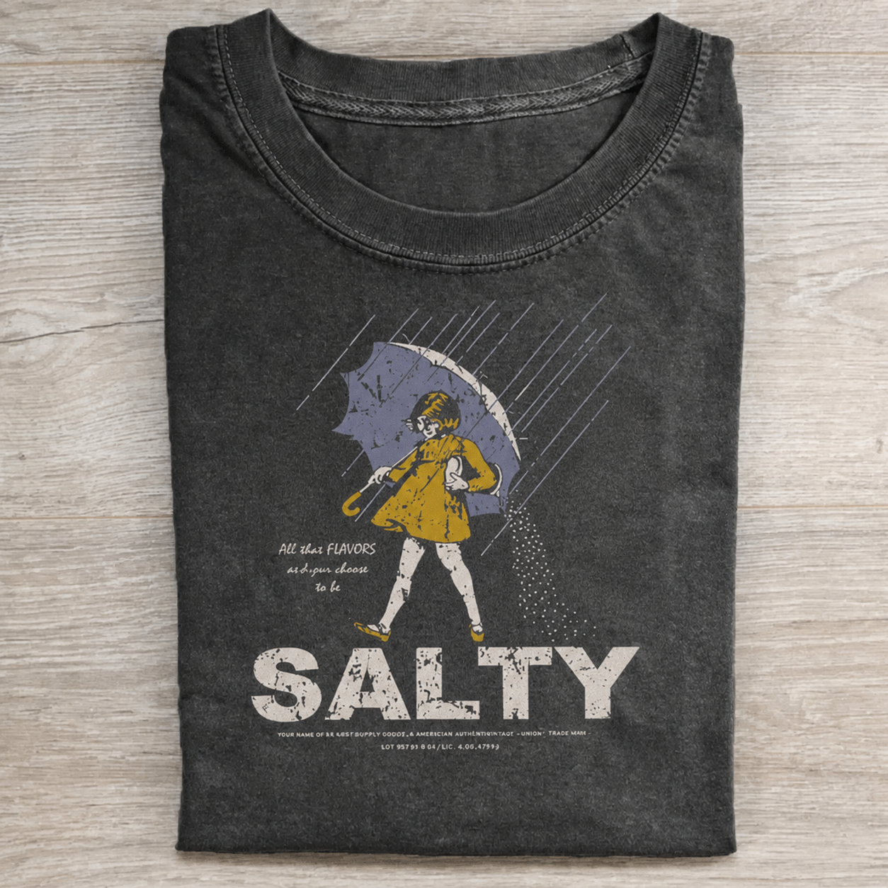 Retro Salty Girl Graphic  T-Shirt