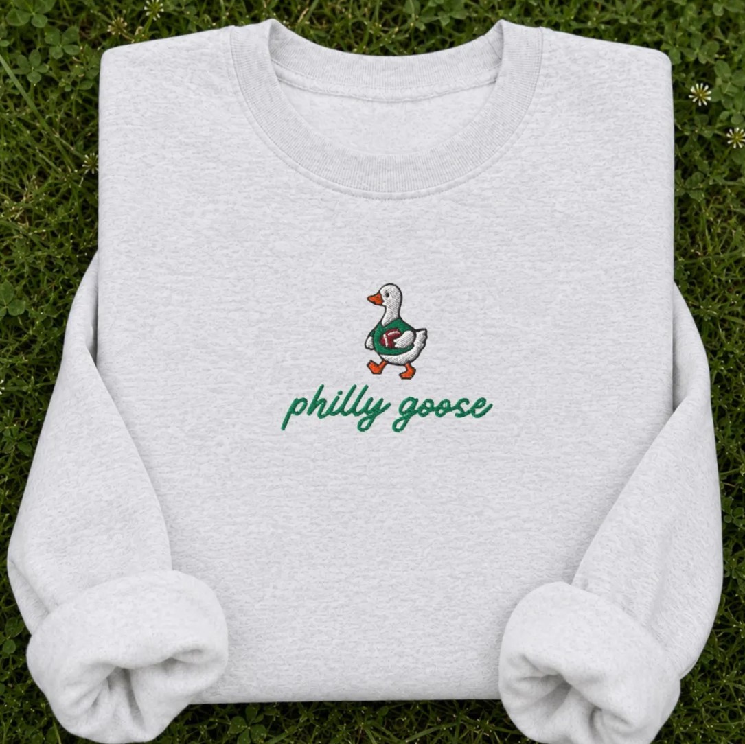 Embroidered Philly Goose Sweatshirt 