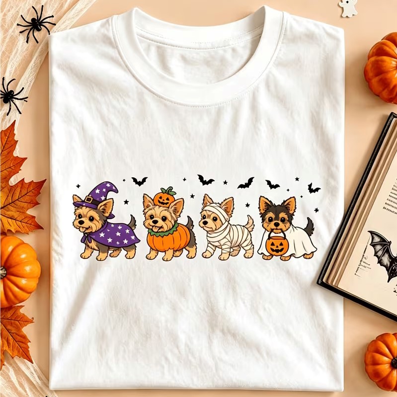 Cute Yorkie Halloween T-Shirt