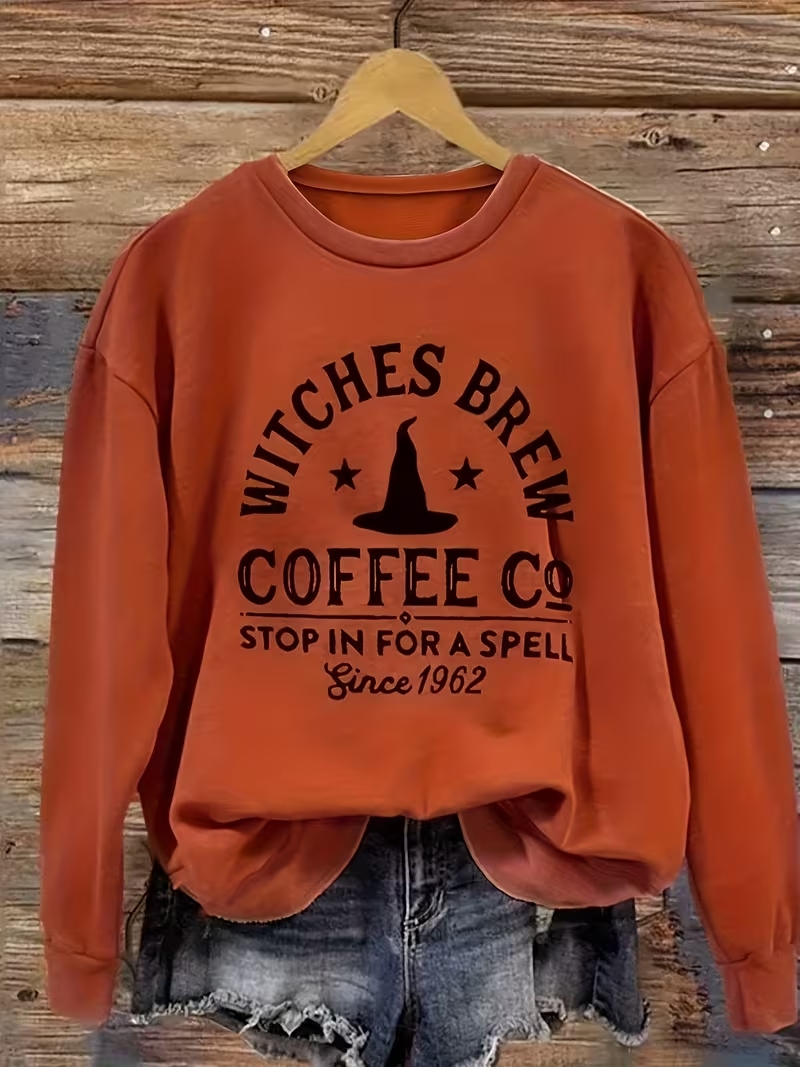 Witches Brew Coffee Co Halloween Crewneck Sweatshirt