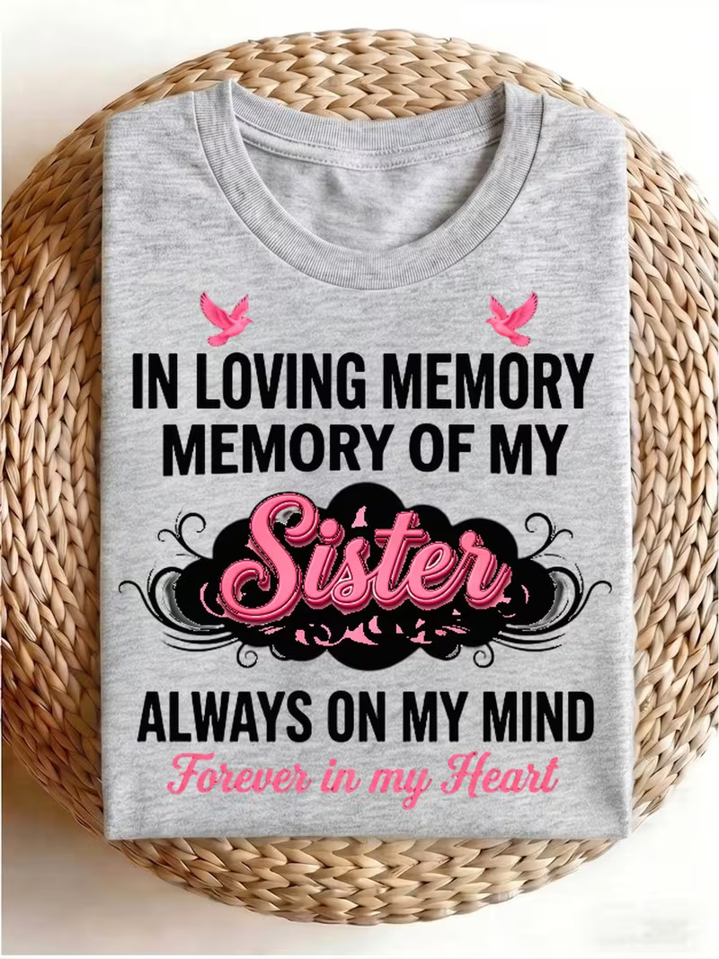 In Loving Memory Of My Sister Memorial T‑Shirt