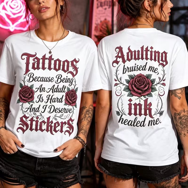 Adulting Bruised Me, Ink Healed Me T Shirt
